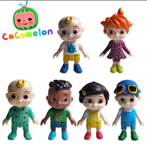 CoComelon Official Friends and Family, 6 Figure Pack - 3 Inch Character Toys