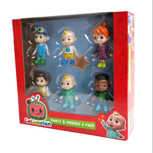 CoComelon Official Friends and Family, 6 Figure Pack - 3 Inch Character Toys