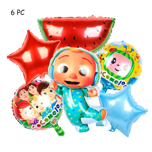 Cocomelon 6PC Foil Baloon Set