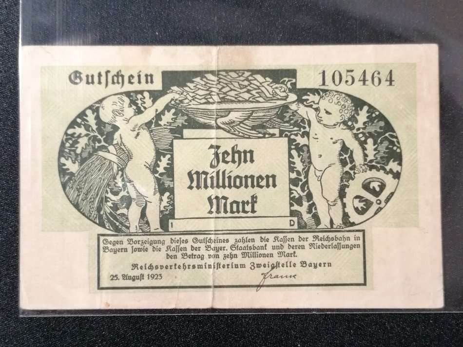 1923 10,000,000 Mark Germany