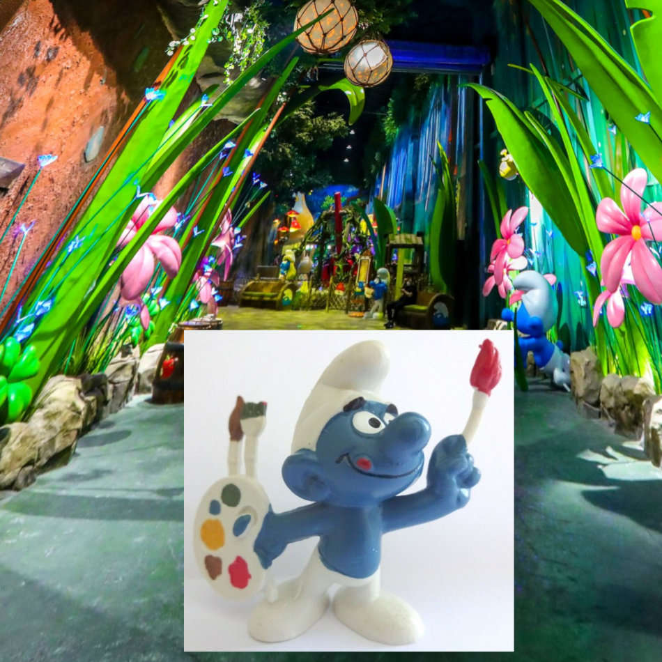 VINTAGE ORIGINAL Smurf PAINTER - 1976