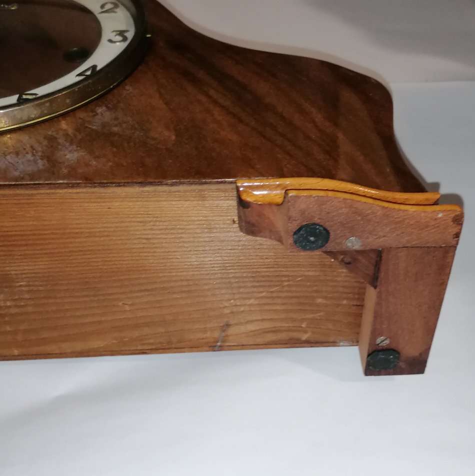 VINTAGE HERMLE 10 DAY MANTLE CLOCK - DESK CLOCK - FIREPLACE CLOCK - BEAUTIFUL CHIME - WORKING