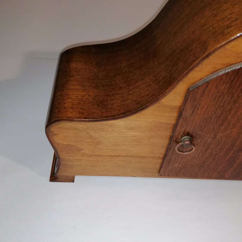 VINTAGE HERMLE 10 DAY MANTLE CLOCK - DESK CLOCK - FIREPLACE CLOCK - BEAUTIFUL CHIME - WORKING