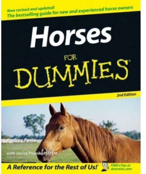Horses For Dummies by Audrey Pavia (Paperback)