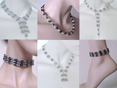 MAGNETIC WHITE GLASS PEARL HEMATITE WRAP** FREE EARRINGS