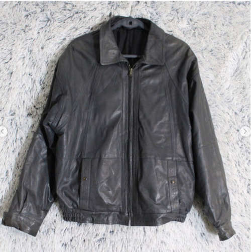 Stunning Gray Leather Jacker