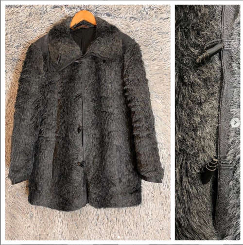 Cute Shaggy Gray Coat