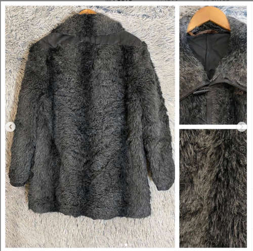 Cute Shaggy Gray Coat