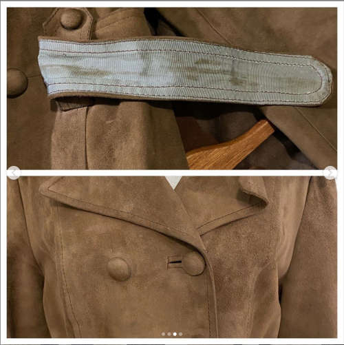 Sweet Vintage Suede Trench Coat