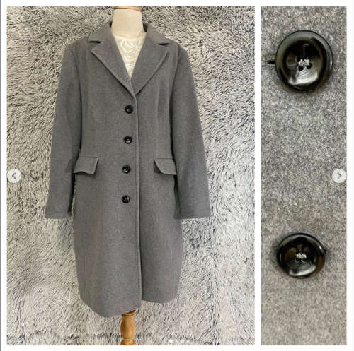 Loveliest Gray Wool Coat by Isabel