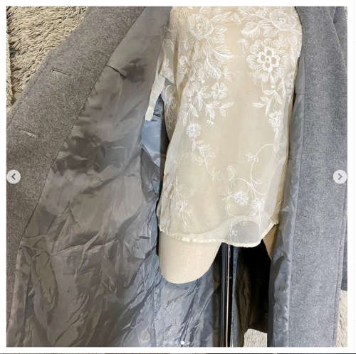 Loveliest Gray Wool Coat by Isabel