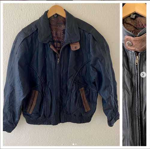 1980's Leather Bomber Jacket