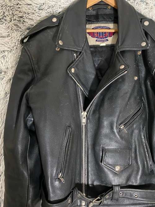 Men`s Leather Motorcycle Jacket