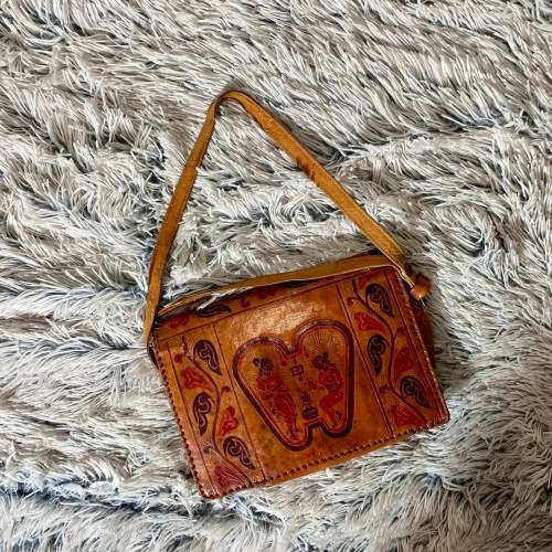 A Vintage Leather Bag from India