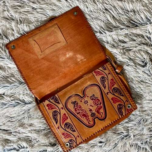 A Vintage Leather Bag from India