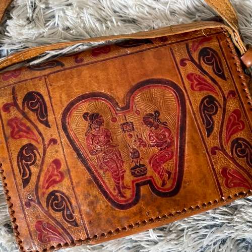 A Vintage Leather Bag from India