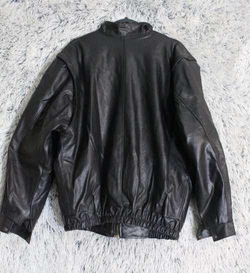 Vintage Mens Leather Biker Jacket