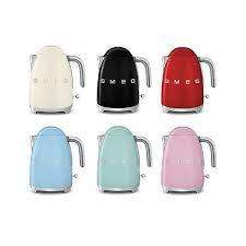 Retro Kettle in Blue,Cream,Black,Red