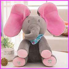 Magical Singing Peek-A-Boo Elephant Plush Doll