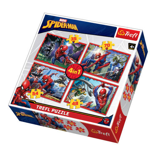 4-in-1 Marvel Spider-Man Puzzle