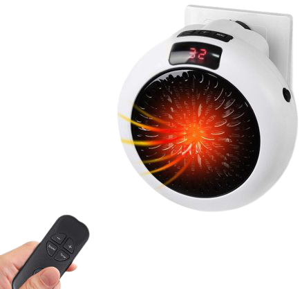 Heater With Remote and Wall Mounting