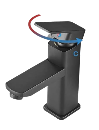 Black Basin Mixer Tap