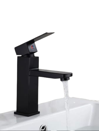 Black Basin Mixer Tap