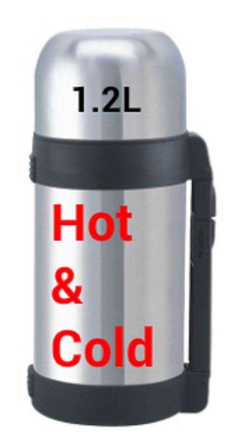 STAINLESS STEEL FLASK 1.2L WITH CUP