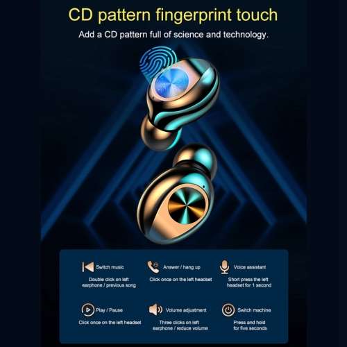 Wireless Earphones F9-10 Quality Waterproof Sport Earpod with Powerbank to charge phone