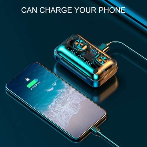 Wireless Earphones F9-10 Quality Waterproof Sport Earpod with Powerbank to charge phone