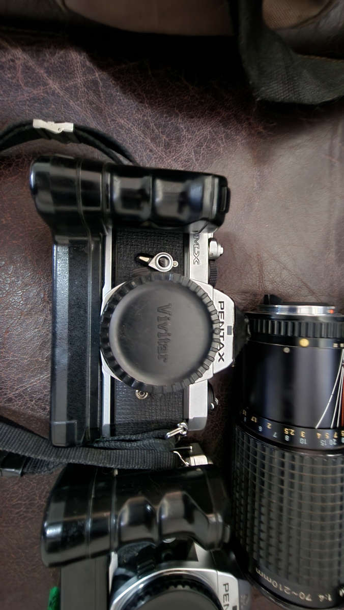 2 Pentax MX Camera`s, 70-21mm Lense and reverser