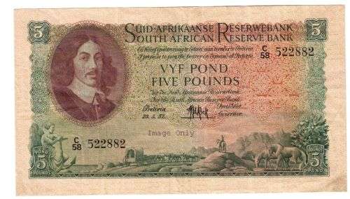 Stunning Five Pounds Note 1957