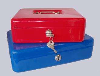METAL CASH BOX - 250 X 180 X 90MM