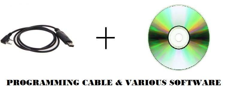 PROGRAMMING CABLE FOR WALKIE TALKIE & SOFTWARE-FREE POSTAGE