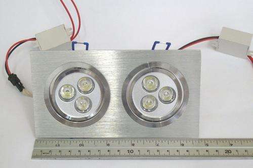 6W LED DUAL SWIVEL DOWNLIGHT FITTING- 90%ENERGY SAVING