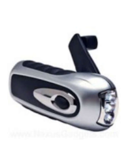 MAGIC BUDDY- HAND CRANK RECHARGEABLE TORCH