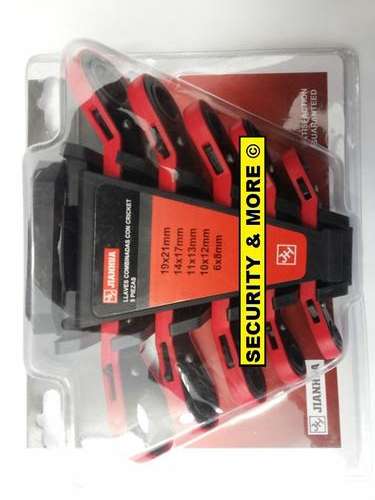 5 PIECE RATCHET RING SPANNER SET