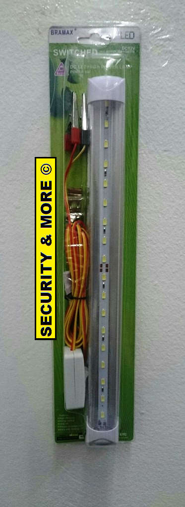 12V DC LED HIGH POWER LIGHT | 4W LED TUBE WITH CROC CLIPS & SWITCH