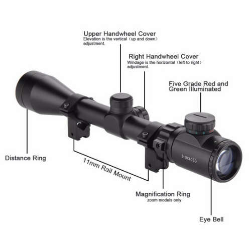 3-9 x 40EG Rifle Scope for .22 and .177 caliber rifles-Best Price