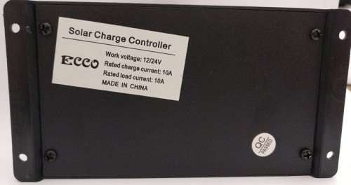 Ecco 12-24V 10A Solar Charge Controller / Regulator