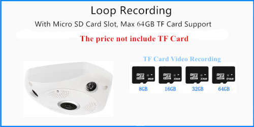 360 DEGREE IP CAMERA VR CAM 3D | WIFI | ANDROID/APPLE APP | 2 WAY INTERCOM | VIEW FROM SMART DEVICE