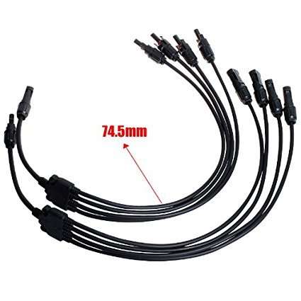 Y Type(1 to 4) MC4 Solar Style Branch Panel Cable Connectors