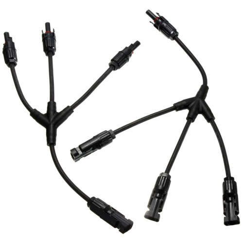 1 to 3 MC4 Solar Style Branch Panel Cable Connectors