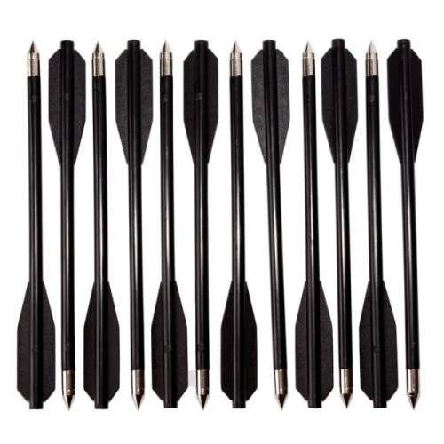Pack of 120 Plastic Bolts/Arrows 6.5" Metal Tipped | for 50/80 LBS Crossbows