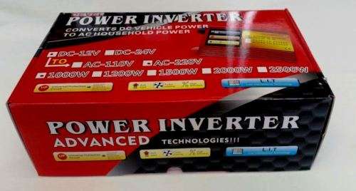 BRAND NEW 1000W MODIFIED SINE WAVE INVERTER | 12V DC TO  220V AC  INVERTER | WITH USB PORT