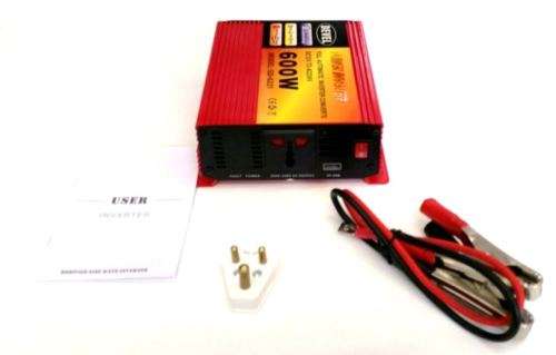 BRAND NEW 600W MODIFIED SINE WAVE INVERTER | 12V DC TO  220V AC  INVERTER | WITH USB PORT