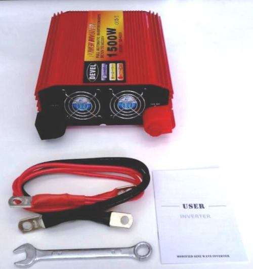 BRAND NEW 1500W MODIFIED SINE WAVE INVERTER 12V DC TO  220V AC  INVERTER
