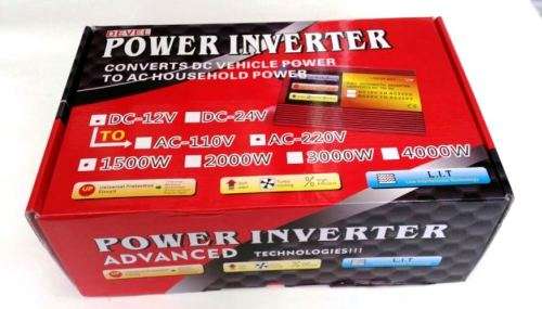 BRAND NEW 1500W MODIFIED SINE WAVE INVERTER 12V DC TO  220V AC  INVERTER