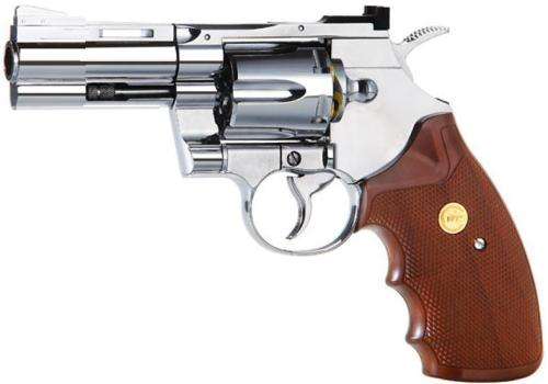 KWC 357 MAGNUM 2.5" CO2 BB GUN | CHROME | 4.5mm /.177 CAL