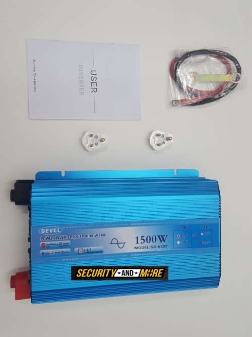 1500W DEVEL PURE SINE INVERTER | 12V DC TO  220V AC |  INVERTER -PURE SINE WAVE (3000W PEAK)